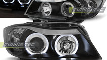 Faruri ANGEL EYES BLACK compatibila BMW E90/E91 03...