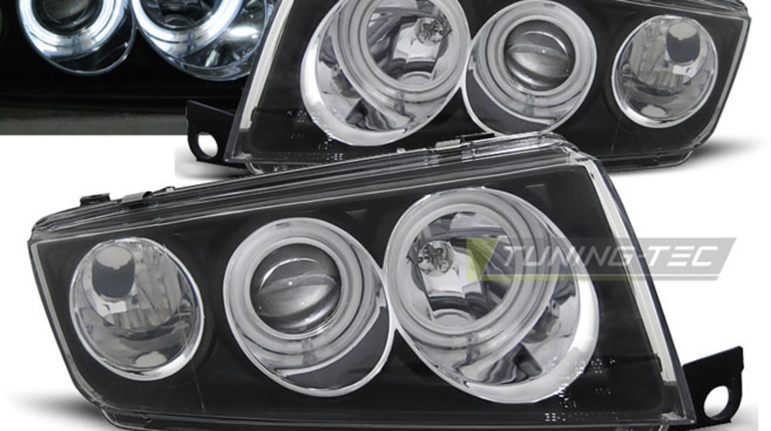 Faruri ANGEL EYES BLACK compatibila SKODA FABIA I 12.99-08