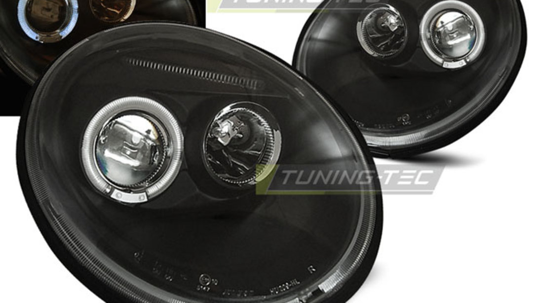 Faruri ANGEL EYES BLACK compatibila VW NEW BEETLE 10.98-05.05