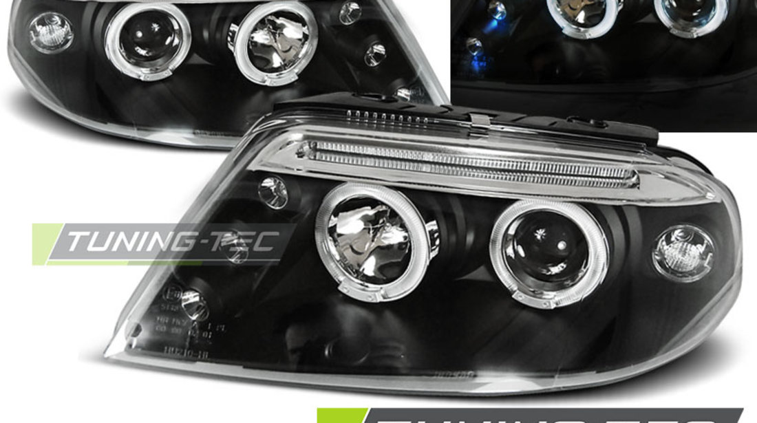 Faruri ANGEL EYES BLACK compatibila VW PASSAT 3BG 09.00-03.05