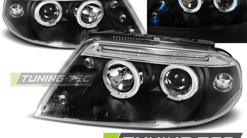 Faruri ANGEL EYES BLACK compatibila VW PASSAT 3BG 09.00-03.05