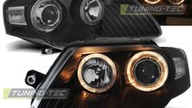 Faruri ANGEL EYES BLACK compatibila VW PASSAT B6 3...