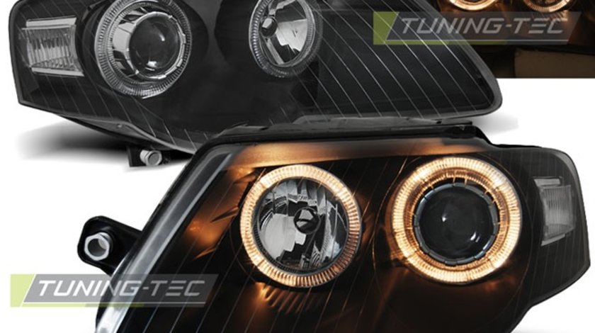 Faruri ANGEL EYES BLACK compatibila VW PASSAT B6 3C 03.05-10