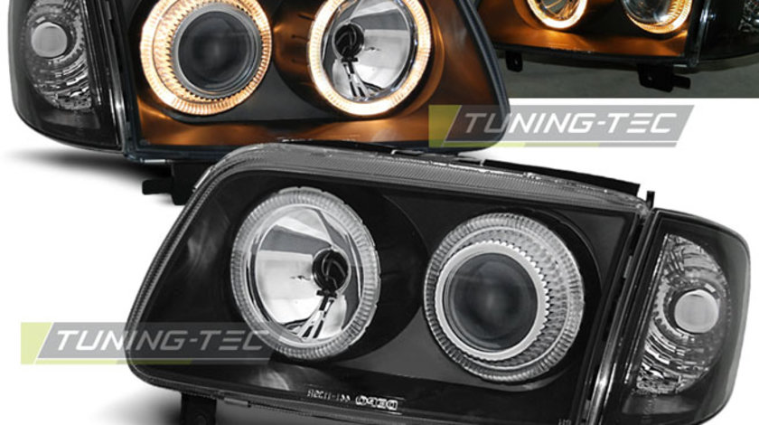 Faruri ANGEL EYES BLACK compatibila VW POLO 6N2 10.99-10.01