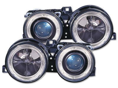 FARURI ANGEL EYES BMW E32 FUNDAL BLACK -COD FKFSBM9005