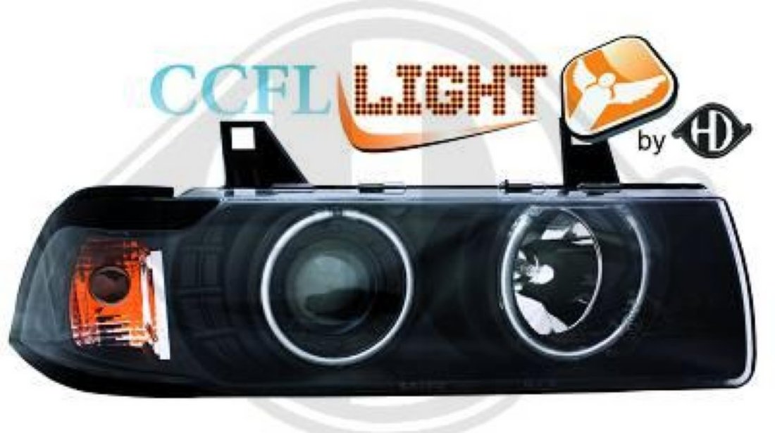 FARURI ANGEL EYES BMW E36 COUPE CABRIO FUNDAL NEGRU CU CCFL