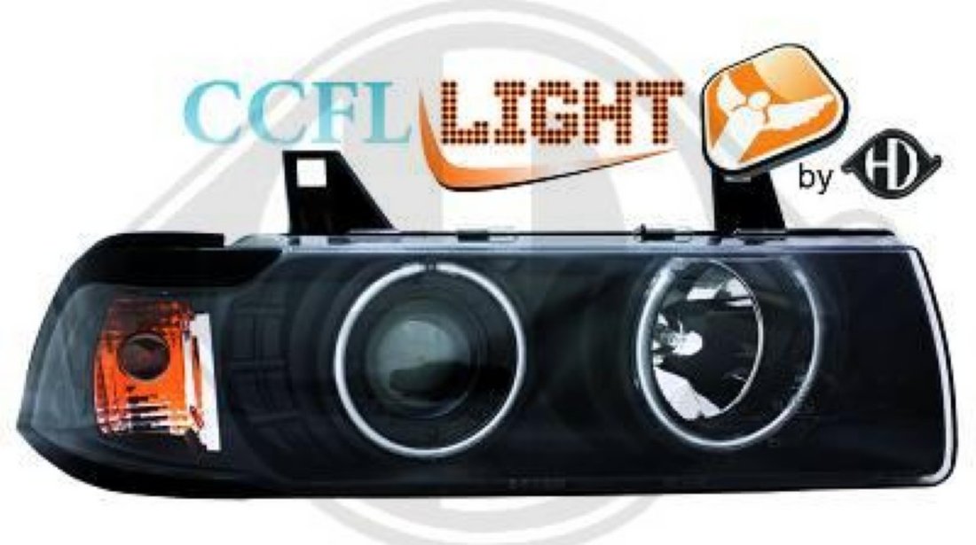 FARURI ANGEL EYES BMW E36 COUPE CABRIO FUNDAL NEGRU CU CCFL