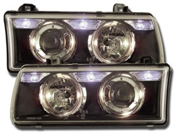 FARURI ANGEL EYES BMW E36 FUNDAL BLACK -COD SCEFSBM003