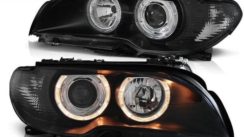 Faruri angel eyes BMW E46 coupe facelift