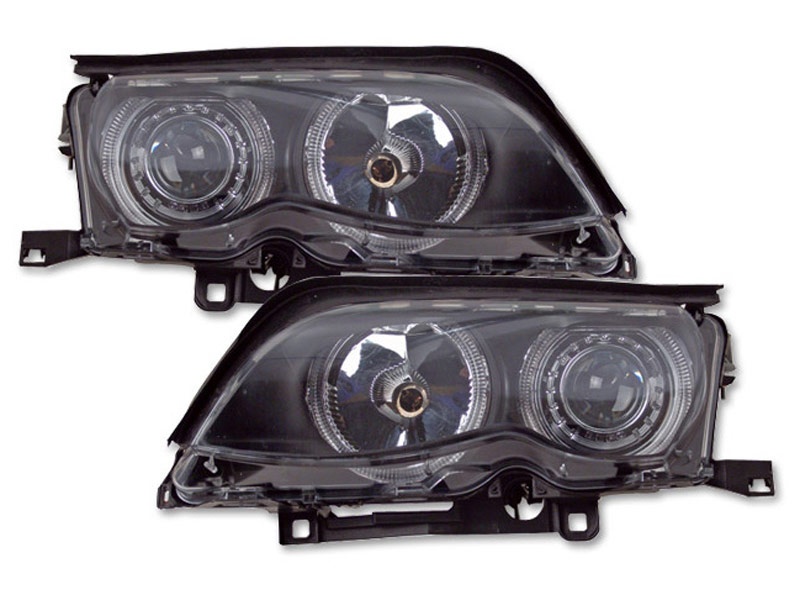 FARURI ANGEL EYES BMW E46 FUNDAL BLACK -COD FKFSBM019