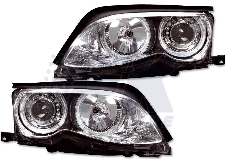 FARURI ANGEL EYES BMW E46 FUNDAL CROM -COD FKFSBM015