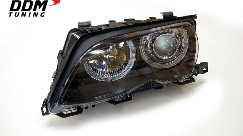 FARURI ANGEL EYES BMW E46 LIM.(01-03) FUNDAL NEGRU