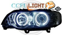 FARURI ANGEL EYES BMW E53 X5 FUNDAL CROM SAU NEGRU...