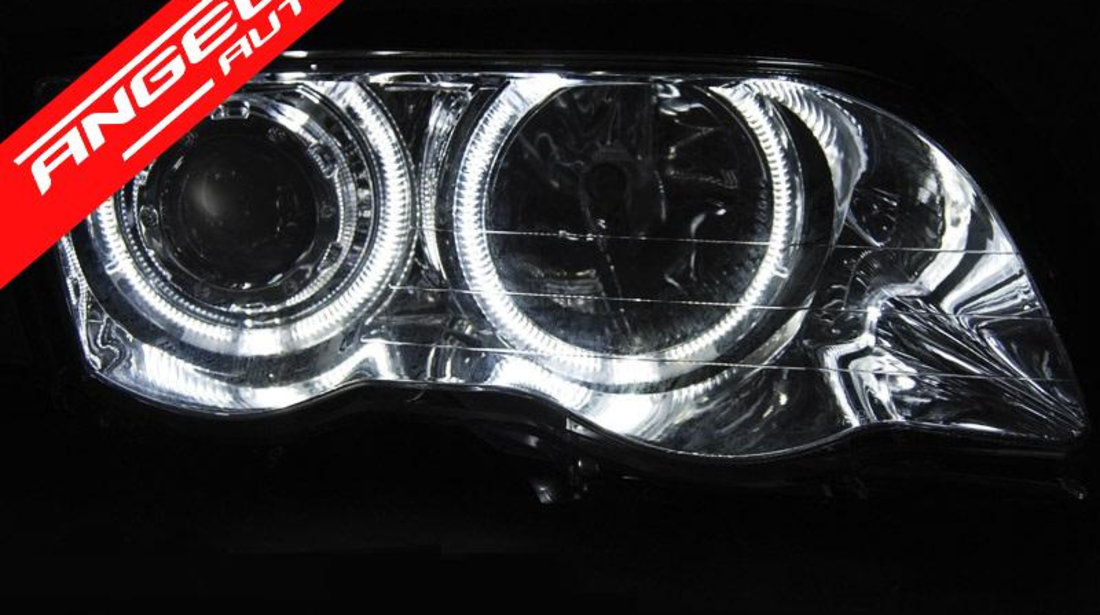 Faruri Angel Eyes BMW NFL Sedan E46 1998-2001 Crom