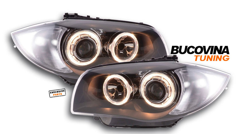 FARURI ANGEL EYES BMW SERIA 1 E87/ E81/ E82/ E88 (04-11) BLACK