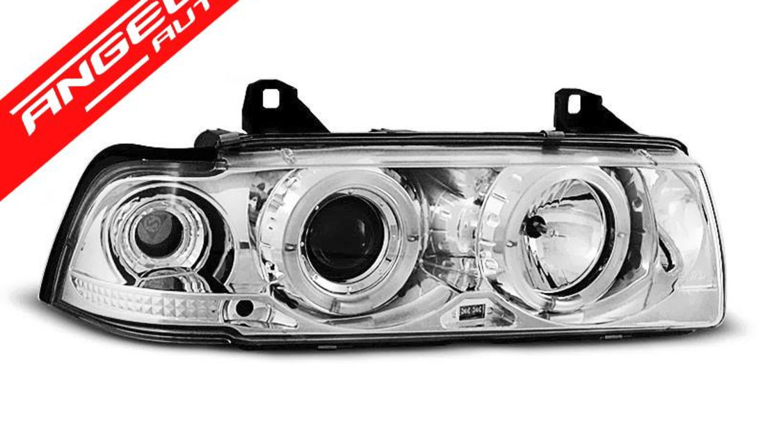 Faruri ANGEL EYES BMW Seria 3 E36 Coupe 90-99 CHROME