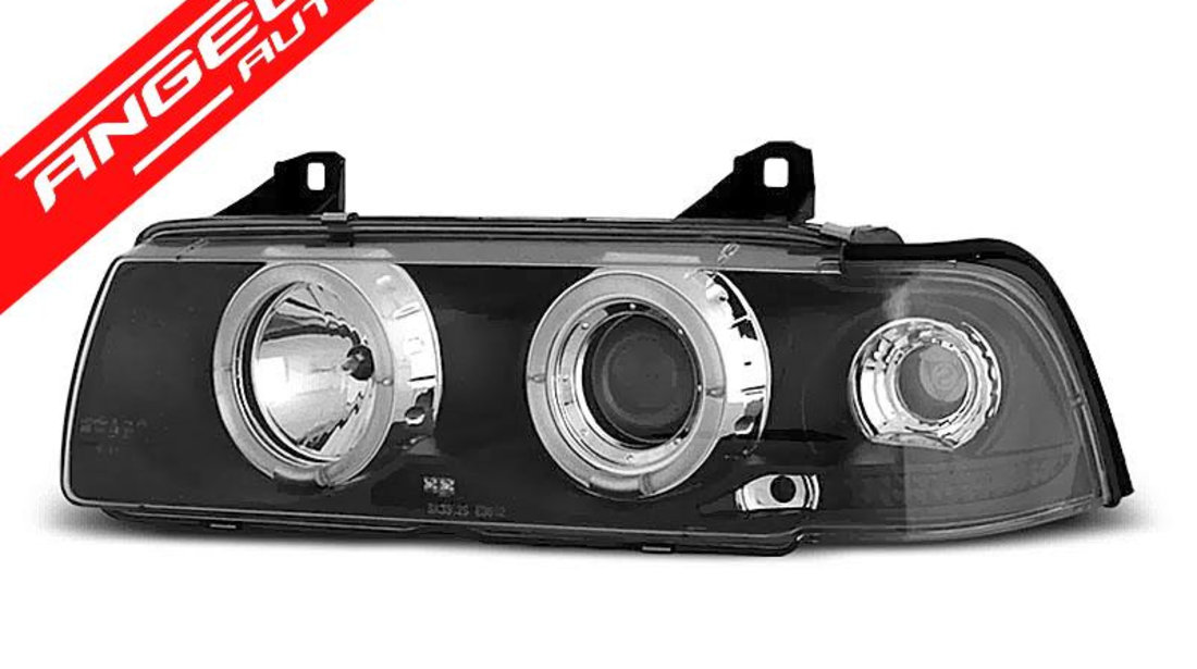 Faruri ANGEL EYES BMW Seria 3 E36 Coupe 90-99 Negru