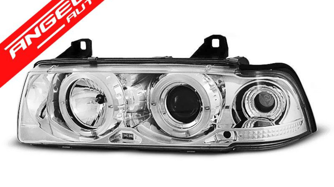 Faruri ANGEL EYES BMW Seria 3 E36 Coupe 90-99 CHROME