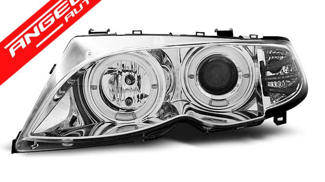 Faruri ANGEL EYES BMW Seria 3 E46 01-05 CHROME