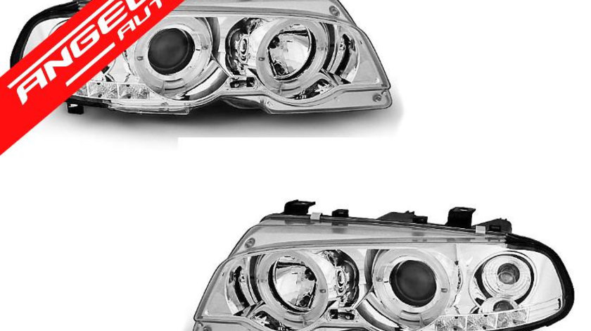 Faruri ANGEL EYES BMW Seria 3 E46 Coupe 99-03 CHROME