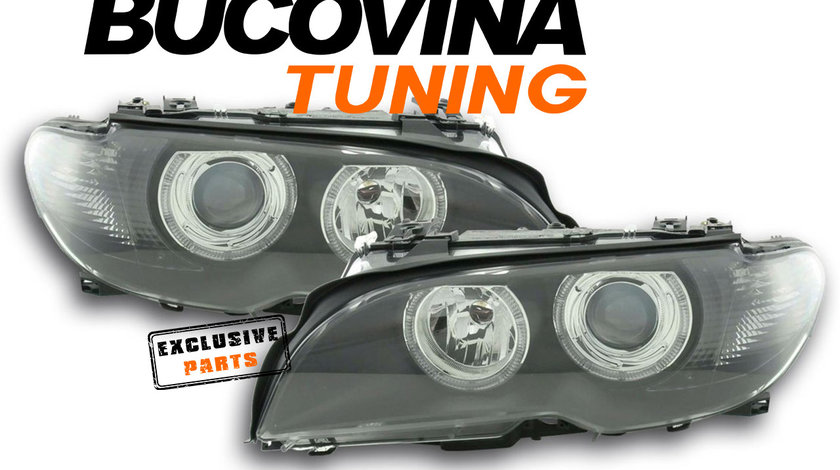 Faruri Angel Eyes BMW Seria 3 E46 Coupe/ Cabrio (03-05)