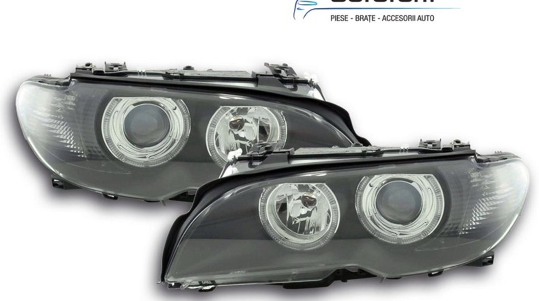 Faruri Angel Eyes BMW Seria 3 E46 Coupe/Cabrio (2003-2005)