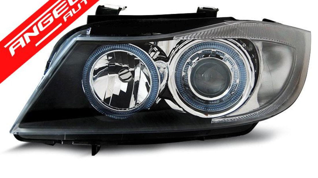 Faruri ANGEL EYES BMW Seria 3 E90/E91 2005-2008 Black