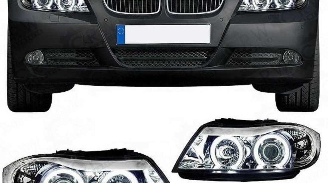 Faruri Angel Eyes BMW seria 3 E90