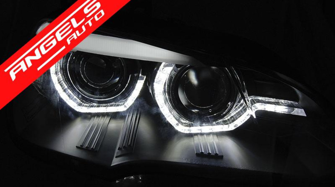 Faruri Angel Eyes BMW X5 E70 2007-2010 Xenon AFS