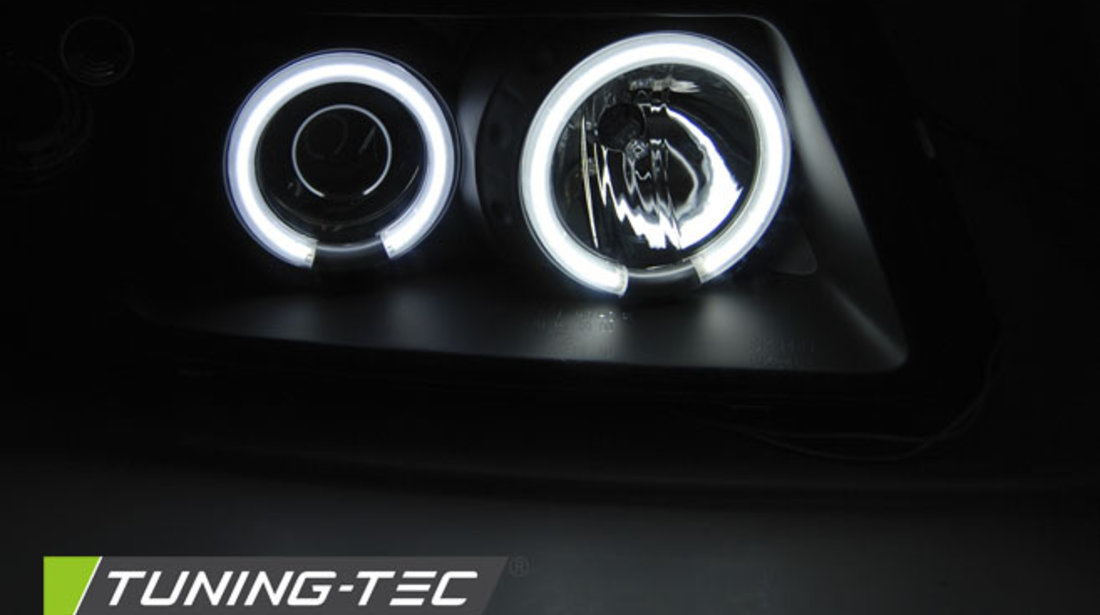 Faruri ANGEL EYES CCFL BLACK compatibila AUDI A3 8L 08.96-08.00