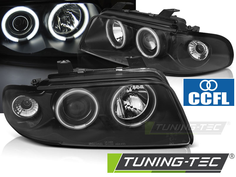 Faruri ANGEL EYES CCFL BLACK compatibila AUDI A4 11.94-12.98