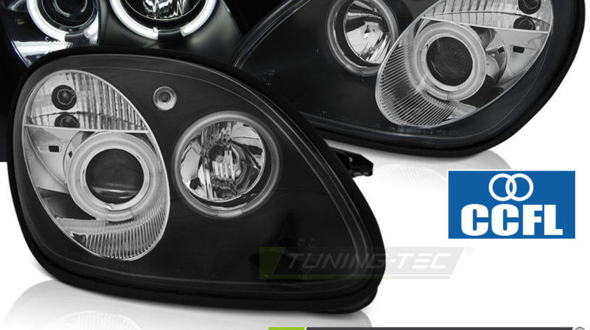 Faruri ANGEL EYES CCFL BLACK compatibila MERCEDES R170 SLK 04.96-04