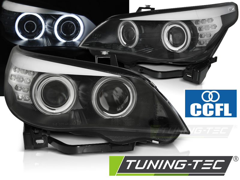 Faruri ANGEL EYES CCFL BLACK LED INDICATOR compatibila BMW E60/E61 03-07