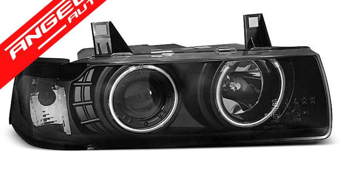 Faruri ANGEL EYES CCFL BMW E36 90-99 Negru