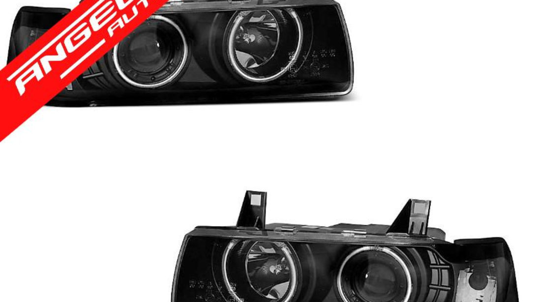 Faruri ANGEL EYES CCFL BMW E36 90-99 Negru