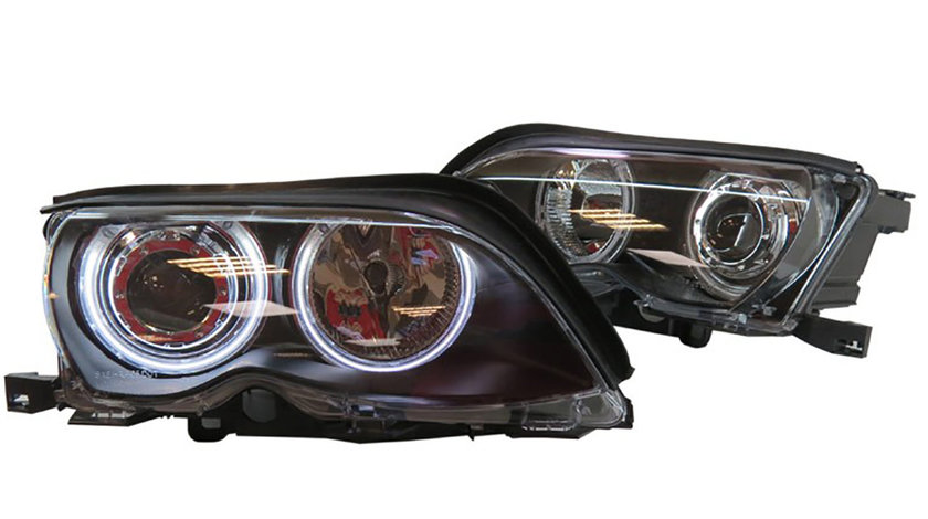Faruri Angel Eyes CCFL BMW E46 Seria 3