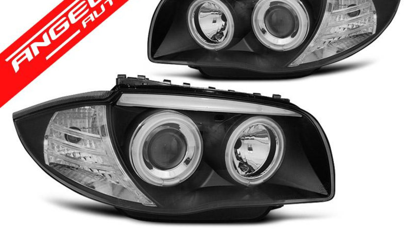 Faruri ANGEL EYES CCFL BMW Seria 1 E87/E81/82/88 04-11 Negru