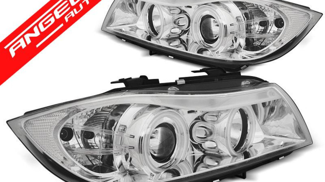 Faruri ANGEL EYES CCFL BMW Seria 3 E90/E91 05-08 CHROME