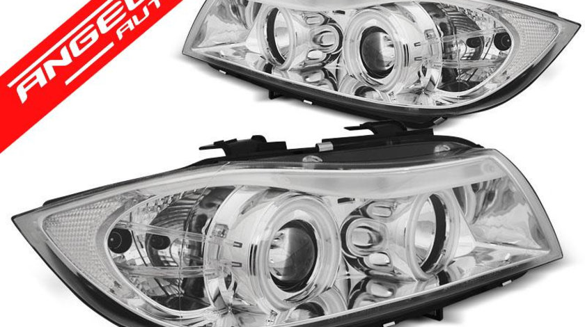 Faruri ANGEL EYES CCFL BMW Seria 3 E90/E91 05-08 CHROME