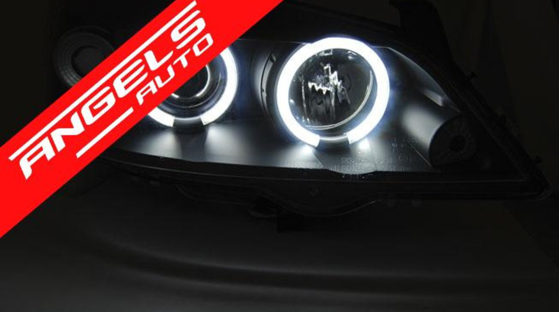 Faruri Angel Eyes CCFL Opel Astra G Fundal Negru