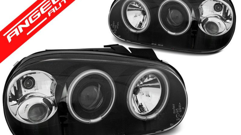 Faruri ANGEL EYES CCFL VW GOLF 4 97-03 Negru