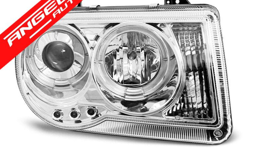 Faruri Angel Eyes CHRYSLER 300C 05-10 CHROME