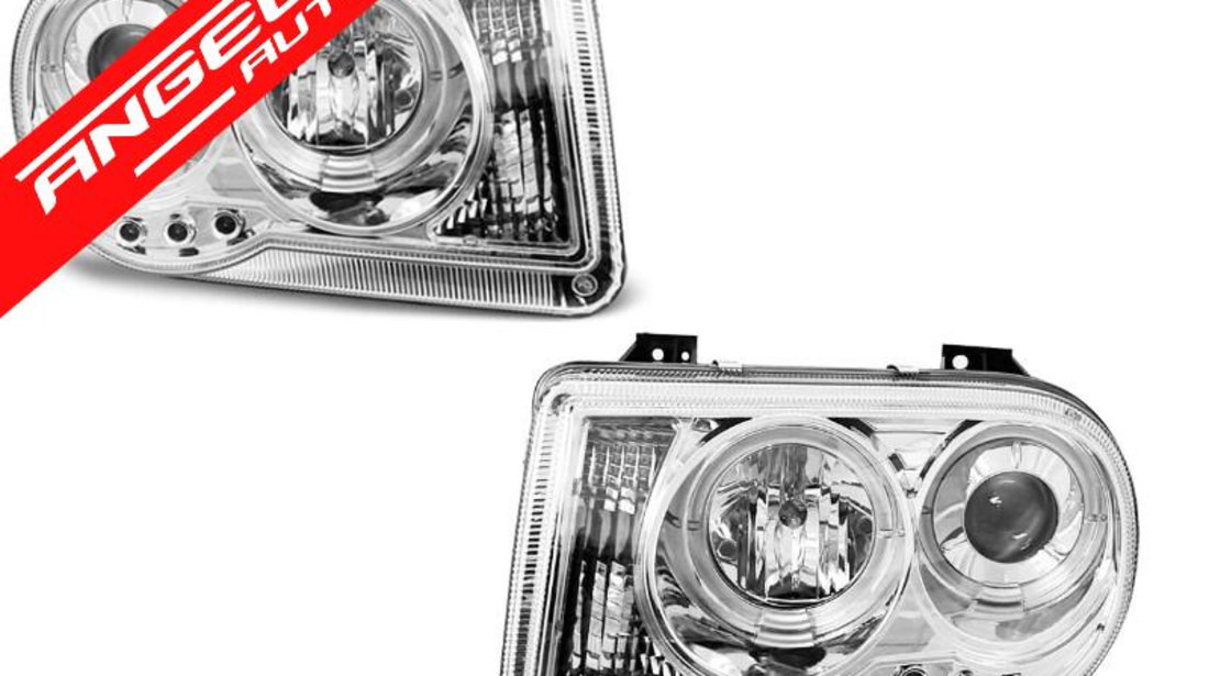 Faruri Angel Eyes CHRYSLER 300C 05-10 CHROME