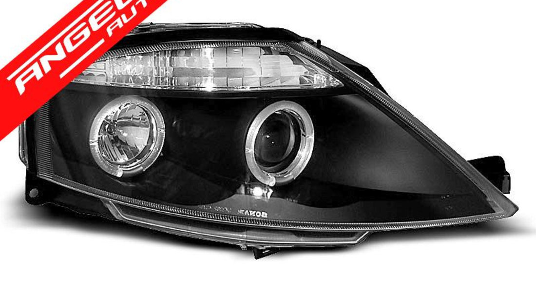 Faruri Angel Eyes CITROEN C3 02-09 Negru