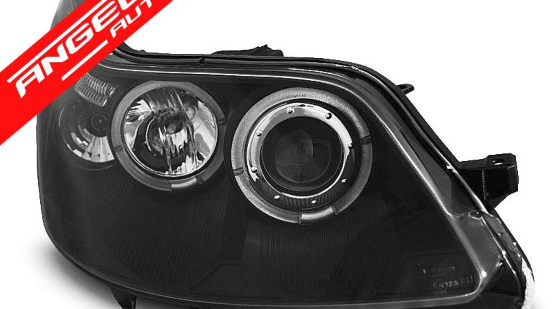 Faruri Angel Eyes CITROEN C4 04-10 Negru