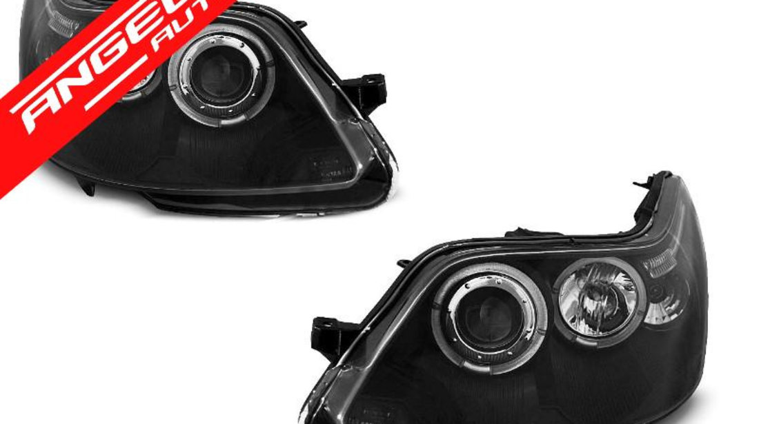 Faruri Angel Eyes CITROEN C4 04-10 Negru