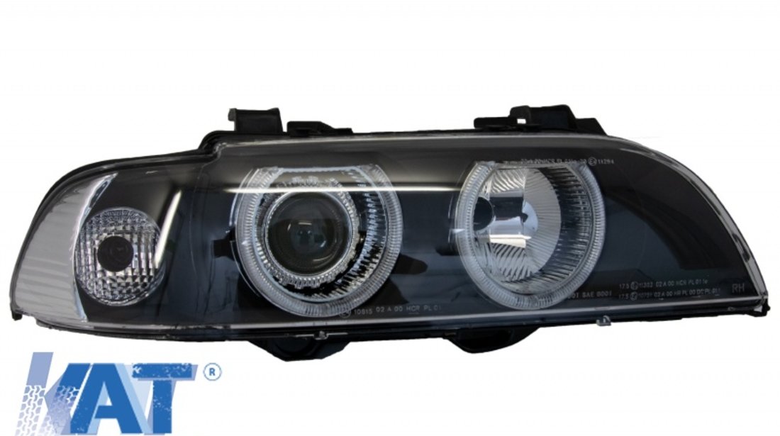 Faruri Angel Eyes compatibil cu BMW Seria 5 E39 (1996-2003) Facelift Design