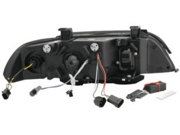 Faruri Angel Eyes compatibil cu BMW Seria 5 E39 (1995-06.2003) Sedan Touring Crom SWB07CCFL