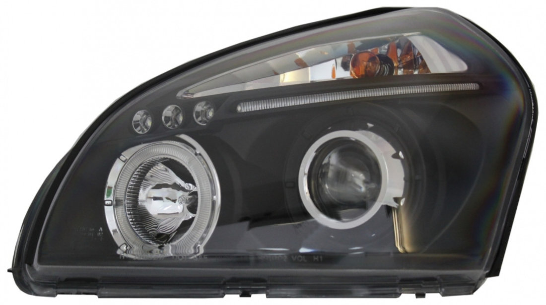 Faruri Angel Eyes compatibil Hyundai Tucson (2004-2010) Negre HLHYTU