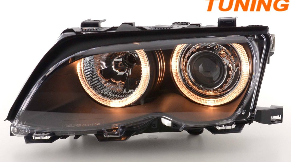 FARURI ANGEL EYES COMPATIBILE CU BMW E46 (01-05) BLACK